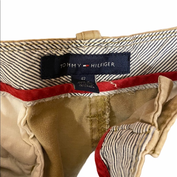 TOMMY HILFIGER + LEVI Mens Khaki Cargo Shorts sz42 - Picture 8 of 8